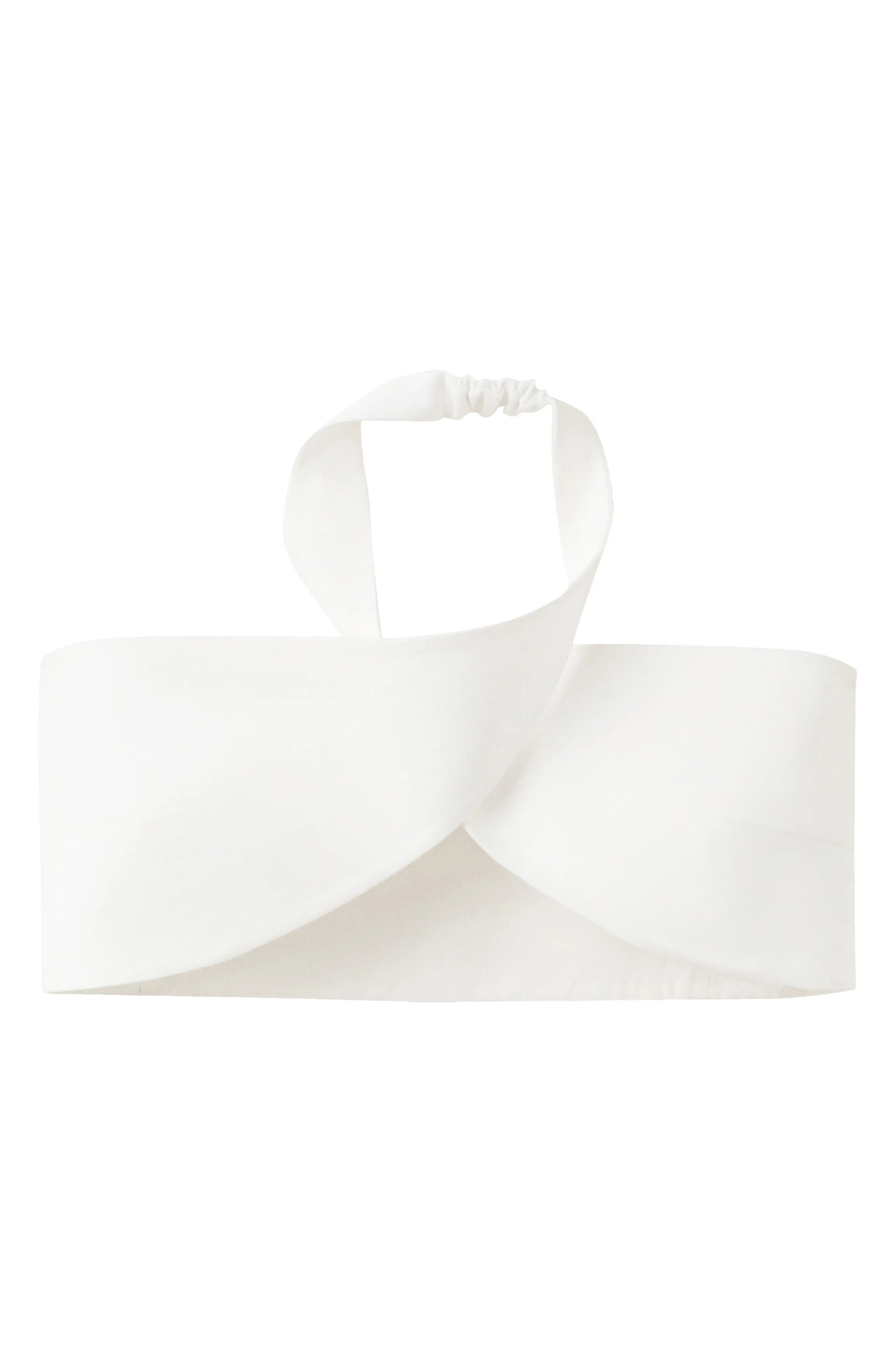 Starring Hailey Bieber Dario Halter Neck Crop Top (Women) | Nordstrom | Nordstrom