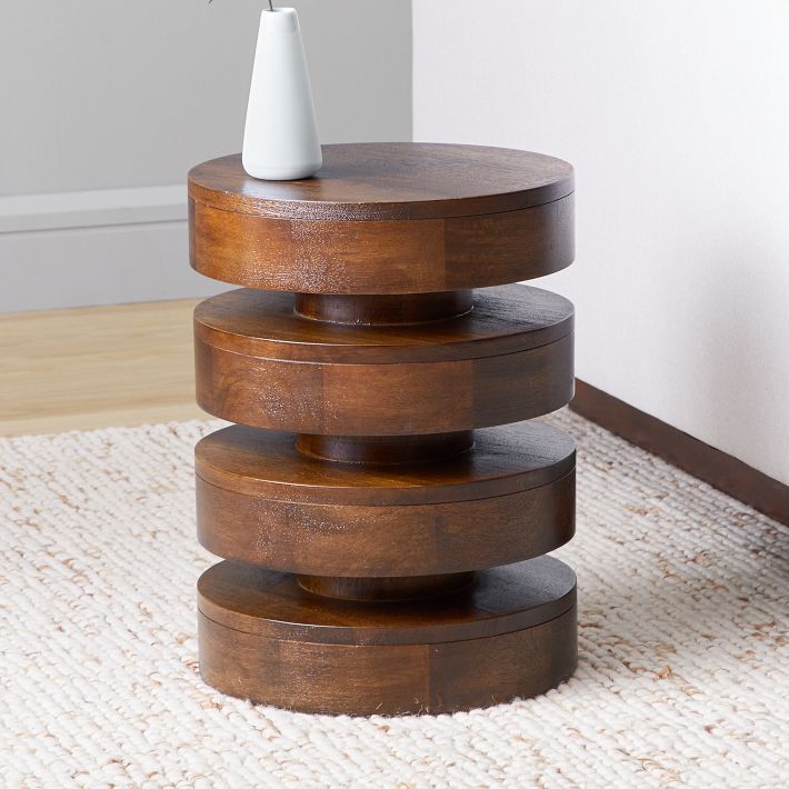 Floating Disks Side Table (13") | West Elm (US)