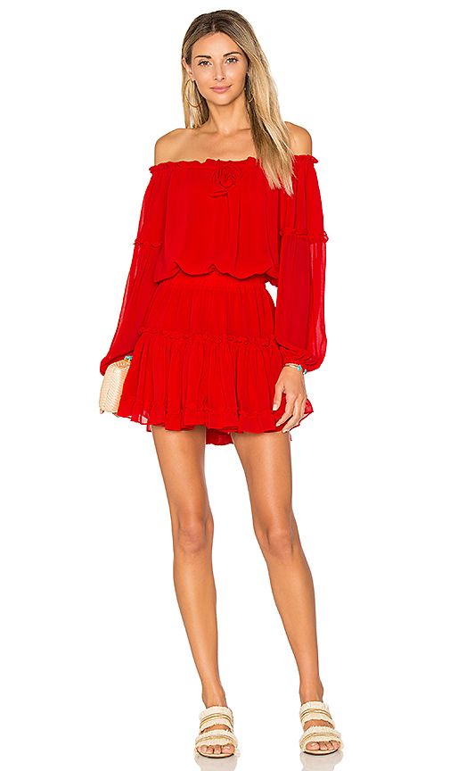 MISA Los Angeles Daria Dress in Red. - size S (also in XS) | Revolve Clothing