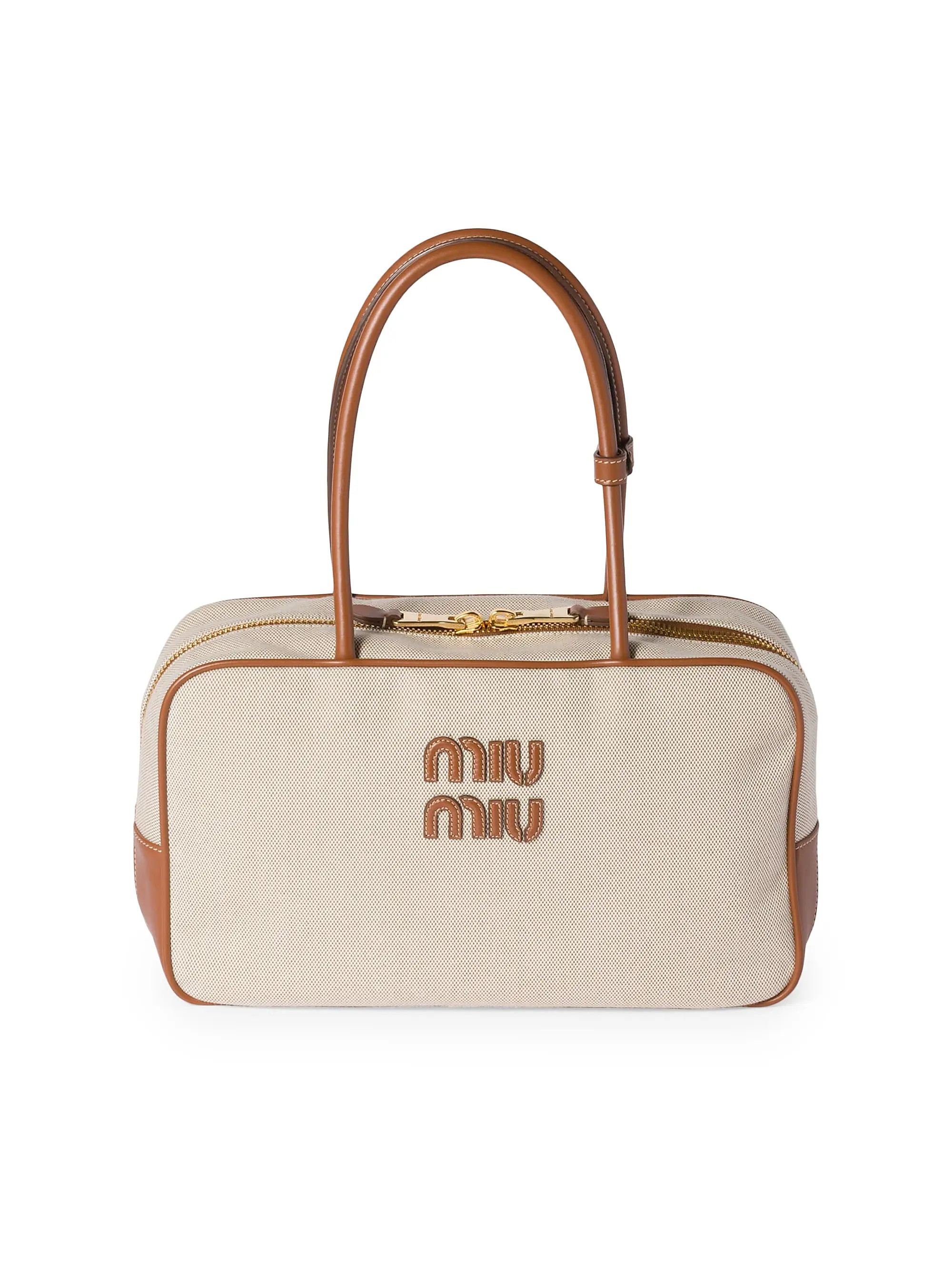 Beau Canvas and Leather Top Handle Bag | Saks Fifth Avenue