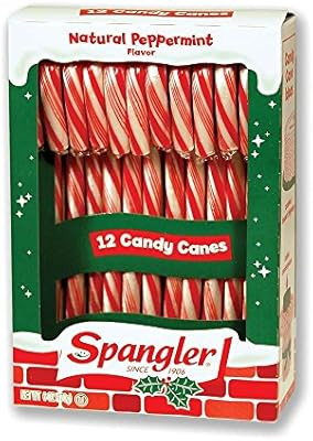 Spangler (1) Box Candy Canes - Peppermint Flavored Red & White Stripes - 12 Individually Wrapped ... | Amazon (US)