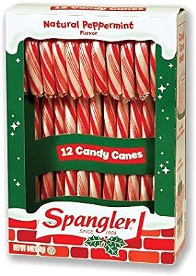 Spangler (1) Box Candy Canes - Peppermint Flavored Red & White Stripes - 12 Individually Wrapped ... | Amazon (US)