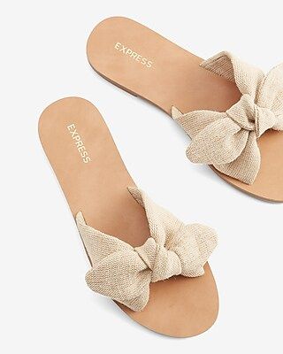 Bow Slide Sandals | Express