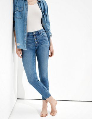 AE Ne(x)t Level High-Waisted Jegging Crop | American Eagle Outfitters (US & CA)