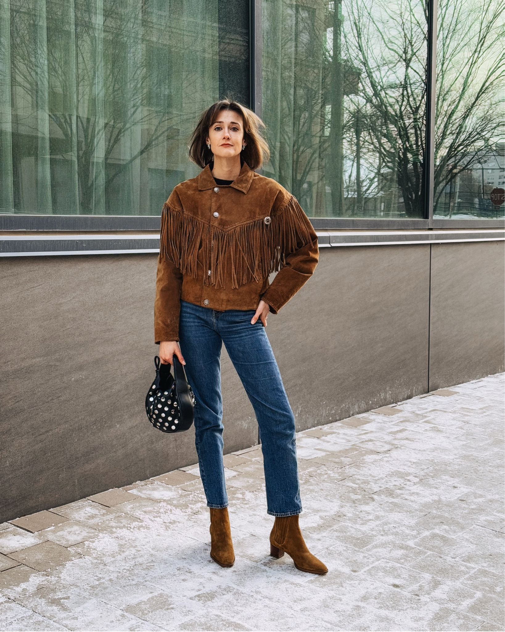 This fringe suede jacket has been a favorite of mine for years and there are so many great options out there right now. Fabulous with these suede boots and studded bag!

#LTKSeasonal #LTKShoeCrush #LTKItBag