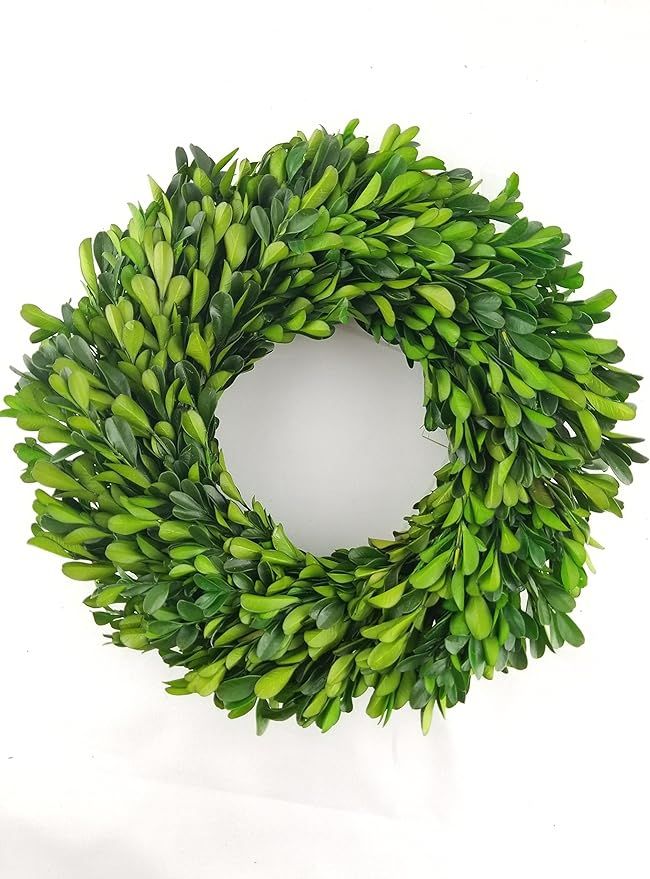 Preserved Boxwood Wreath 10 in. by Trandingsmith | Amazon (US)