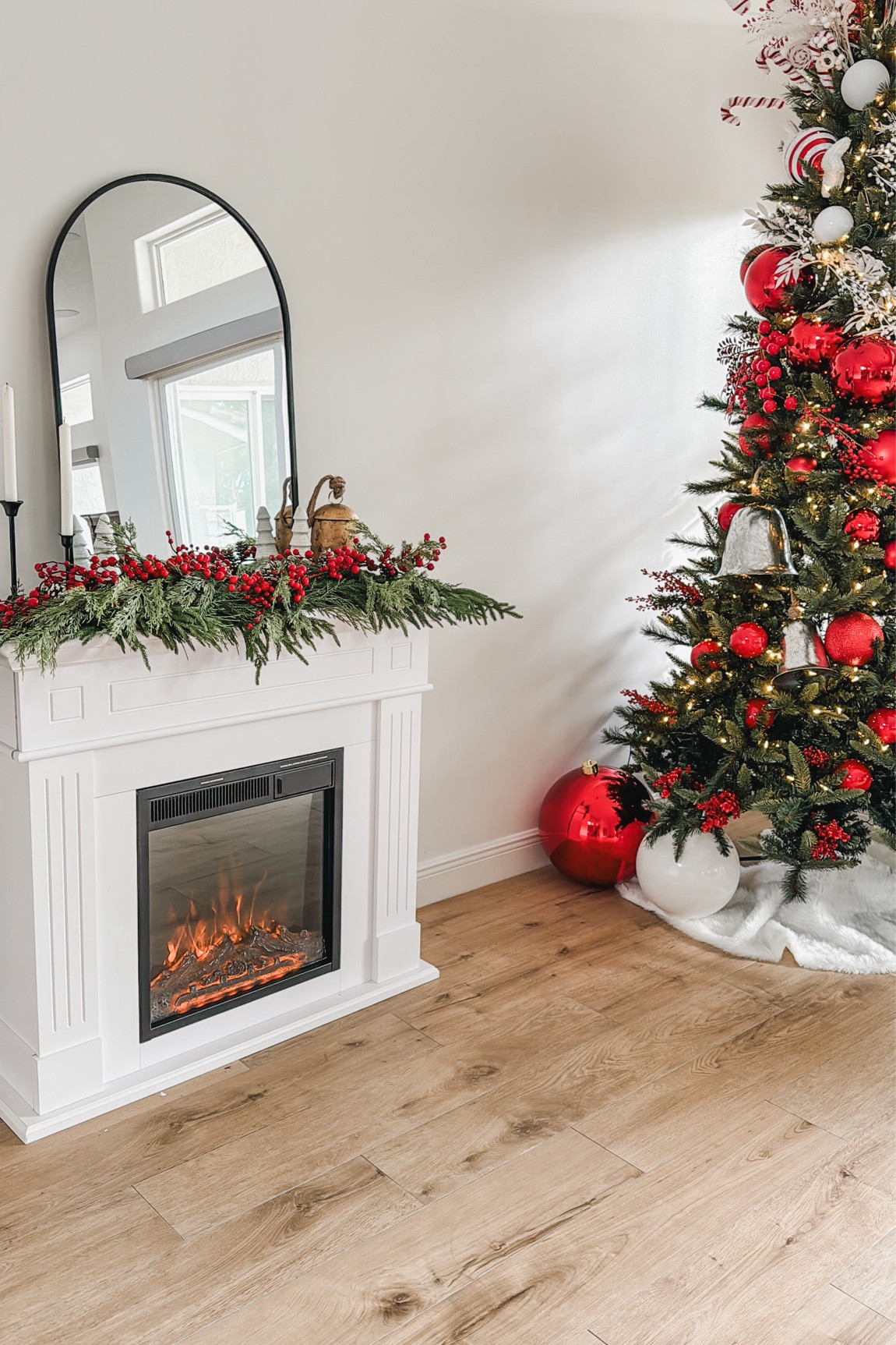 Easy and elegant idea to decorate your fireplace mantel 

#LTKGiftGuide #LTKHoliday #LTKstyletip