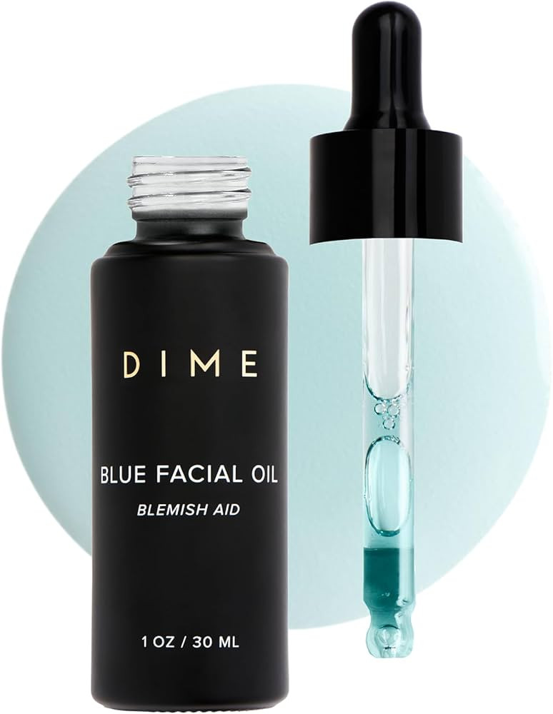 DIME Beauty Blue Facial Oil, 1 oz / 30 mL - Blemish Spot Treatment with Blue Tansy, Black Cumin S... | Amazon (US)