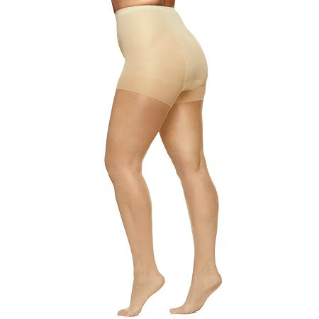 Berkshire Hosiery Shimmers Pantyhose Plus 4412, Queen Petite, Beige | JCPenney