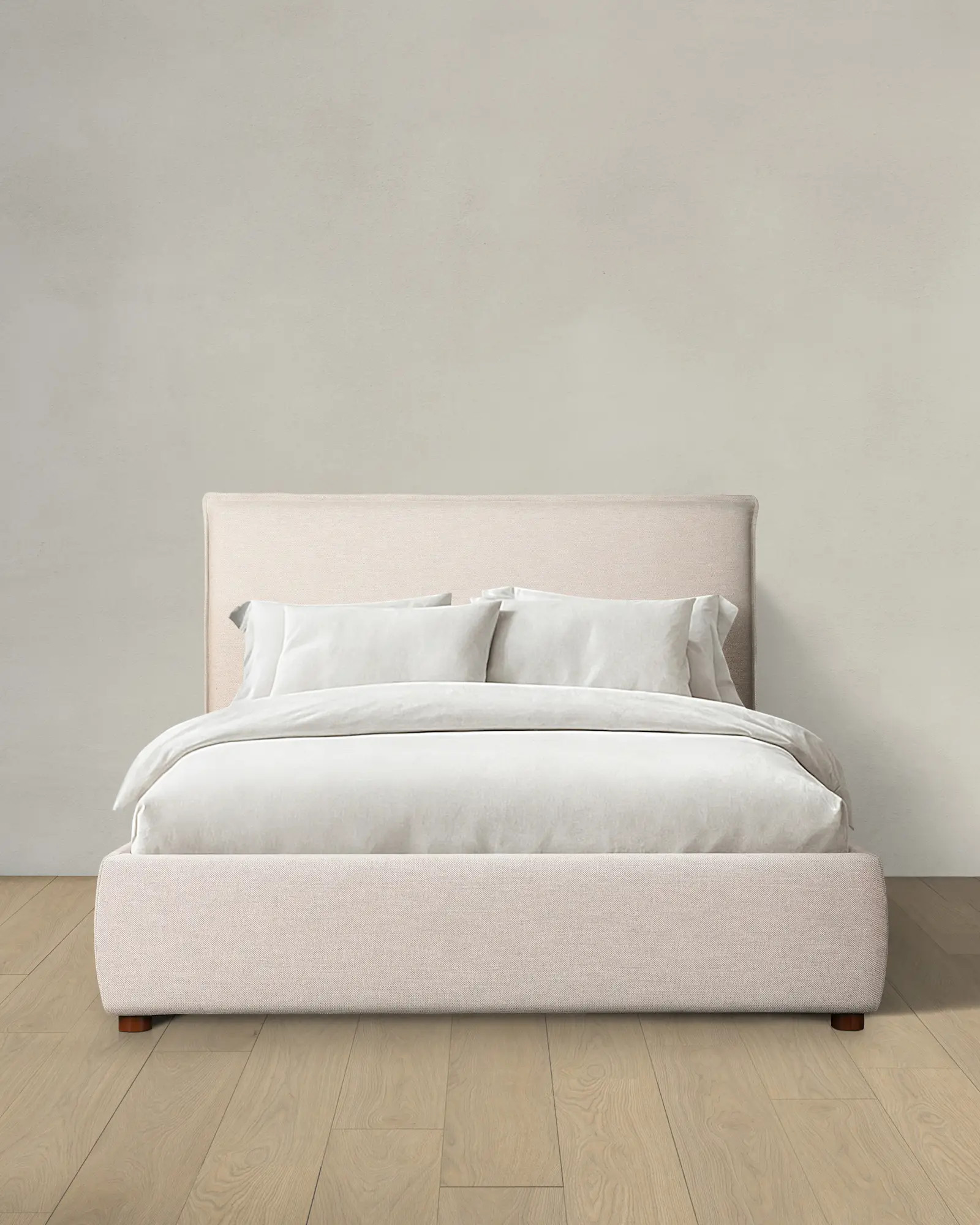 Tailored Edge Bed in Performance Linen | Quince