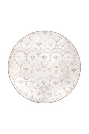 Leilani Damask Ivory Washable Rug | My Magic Carpet