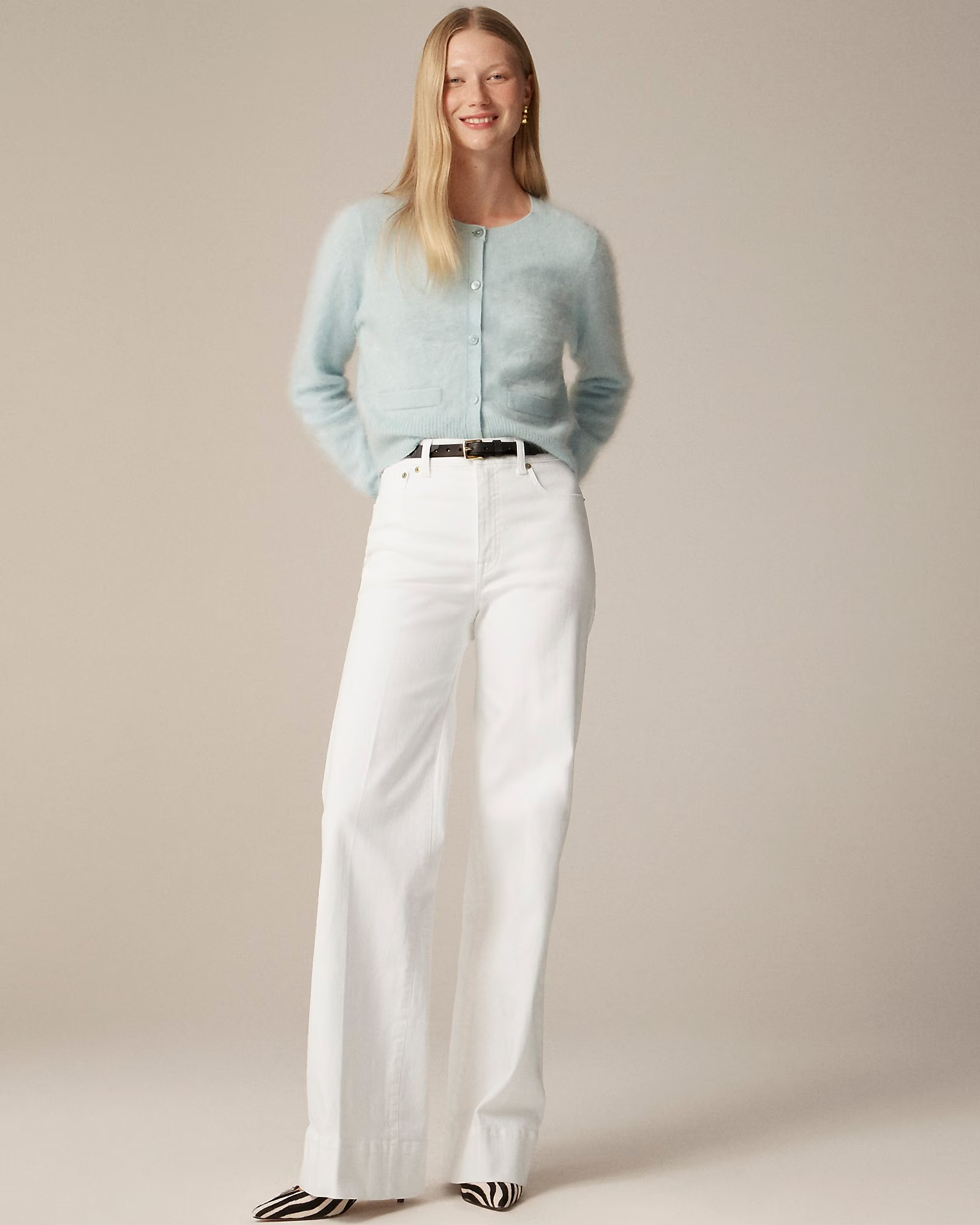 Petite new high-rise denim trouser in 1996 semi-stretch | J. Crew US