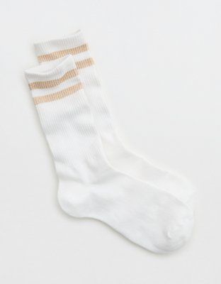 Aerie Ribbed Cotton Crew Socks | American Eagle Outfitters (US & CA)
