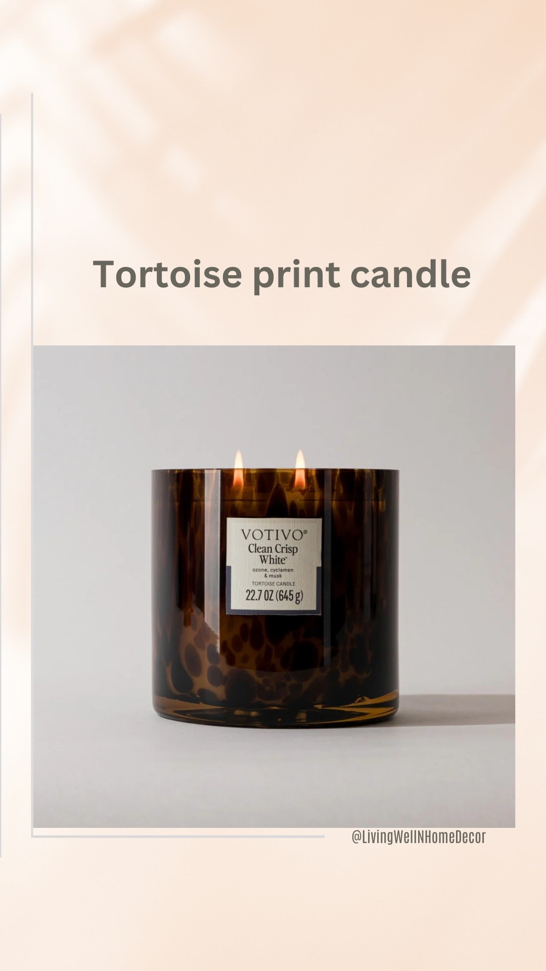 I am a sucker for an animal print 😩. And this gorgeous candle by Votivo checks allll the boxes! Cant wait until it arrives and is on my coffee table. 
Check out my TikTok page: @grandma_house to see how I styled it. 

#LTKStyleTip #LTKHome #LTKFindsUnder50