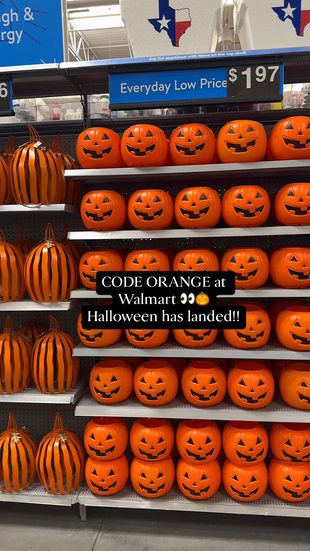 CODE ORANGE at Walmart 👀 Halloween has landed!! I went back in after showing you the cups the other night and now the shelves are almost fully stocked. Had to share what they’ve got out because you know how fast these fly 👻✨ and yes — most of it is online too!

Save this for your next Walmart run + share with your Halloween bestie 🕷️🎃

#codeorange #walmarthalloween #halloweenfinds #halloweendecor #spookyseason #halloweenszn #halloweeninspo #budgetfriendlyhalloween


#LTKHome #LTKParties #LTKSeasonal