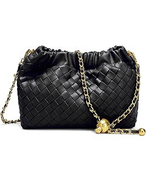 Joryin Woven Women's Crossbody Bag & Evening Purse, Trendy Dumpling Clutch & Hobo Cloud Shoulder ... | Amazon (US)