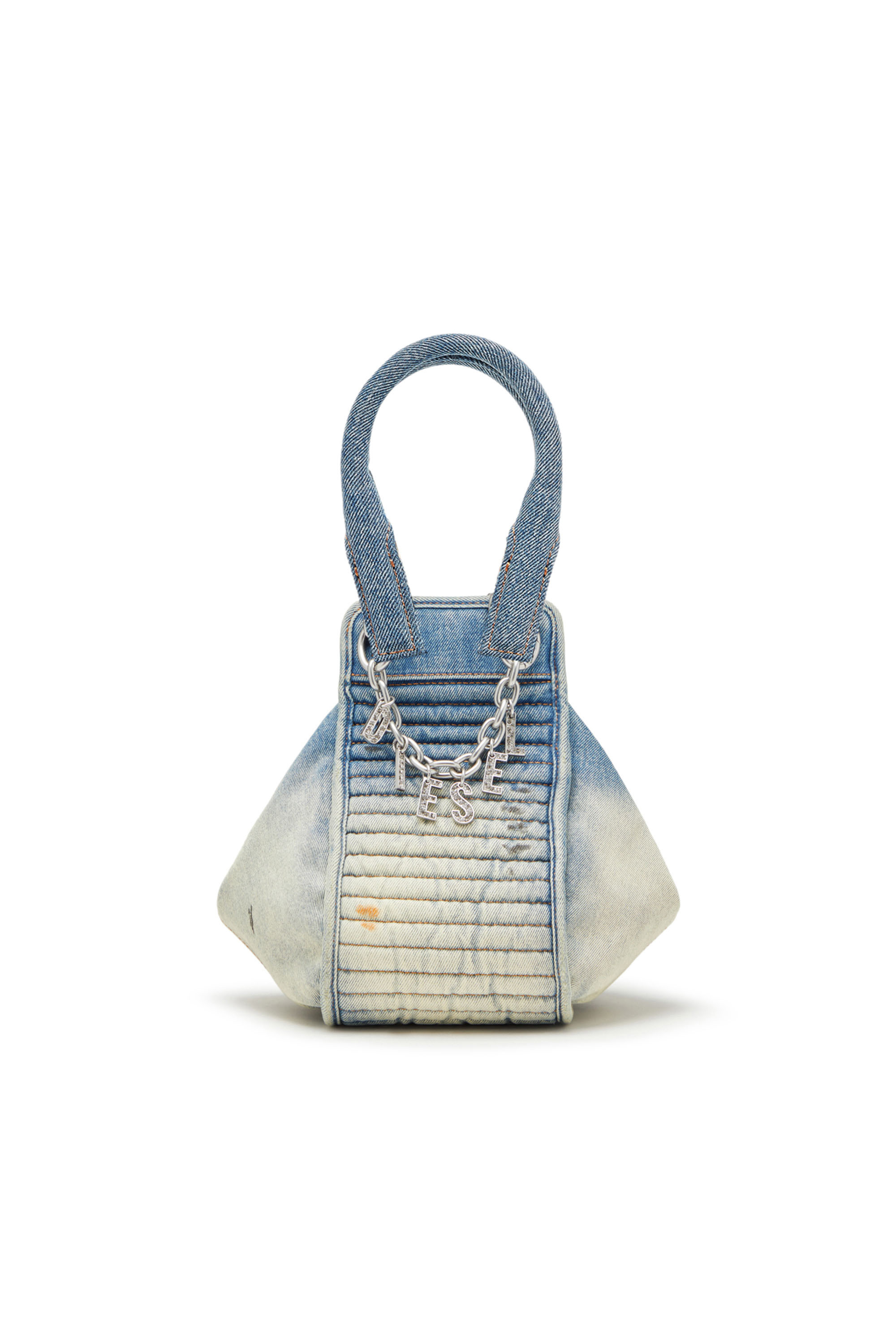 D-Vina-S - Small slouchy bag in solarised denim | Diesel US