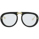 Gucci GG0307S GG/0307/S 002 Black/Gold Fashion Pilot Folding Sunglasses 56mm | Walmart (US)