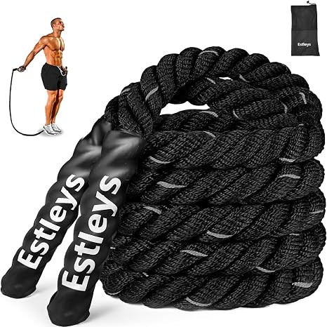 5lb Weighted Jump Rope for Men and Women, Adult Heavy Skipping Rope, Heavy Jump Ropes for Home Wo... | Amazon (US)