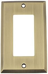 Nostalgic Warehouse 719701 New York Switch Plate with Single Rocker, Antique Brass | Amazon (US)