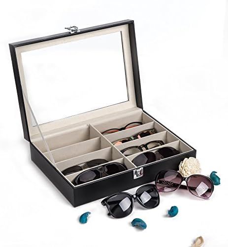 Amazon.com: CO-Z Leather Multi Sunglasses Organizer for Women Men, Eyeglasses Eyewear Display Cas... | Amazon (US)