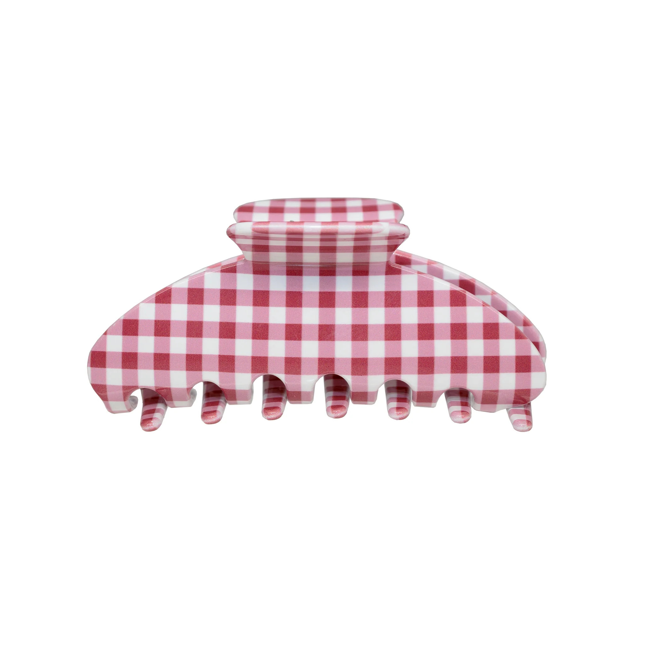 Big Effing Clip in Cherry Gingham | Emi Jay