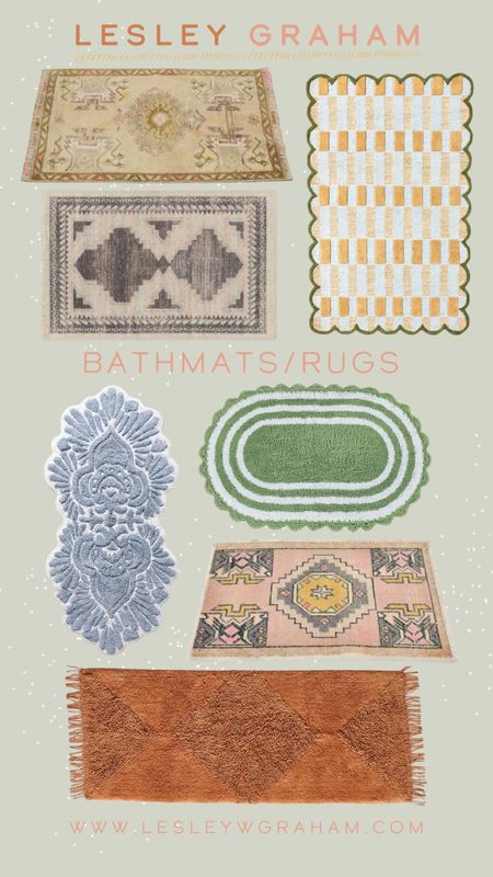 Bathroom mats. Bathroom rugs. Anthropologie rugs. Etsy small rug. Matilda goad rug. Scalloped rug. Washable bathmat. 

#LTKhome #LTKunder100 #LTKxAnthro
