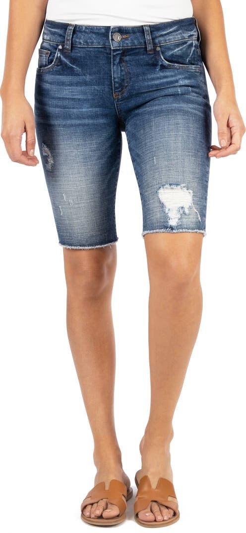 Sophie Distressed Denim Bermuda Shorts | Nordstrom