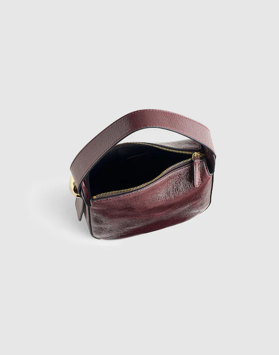 The Sculpted Metal Wristlet Bag | Madewell