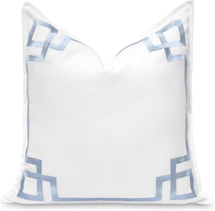 Hofdeco Premium Coastal Patio Indoor Outdoor Throw Pillow Cover Only, 20"x20" Water Repellent for... | Amazon (US)