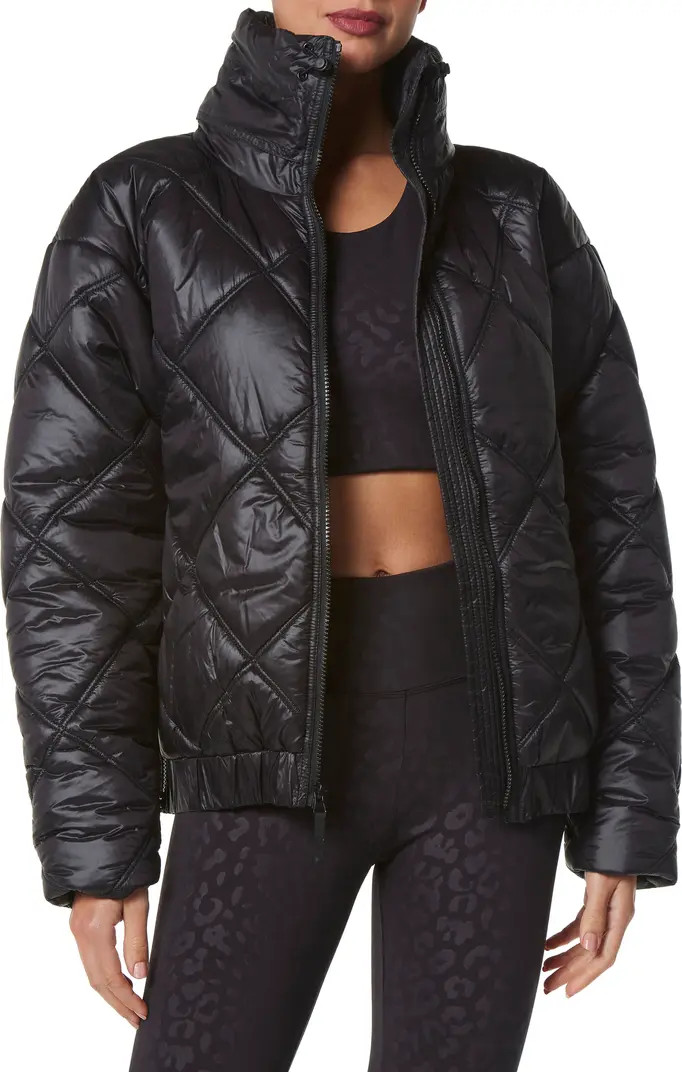 Diamond Quilted Puffer Jacket with Hidden Hood | Nordstrom
