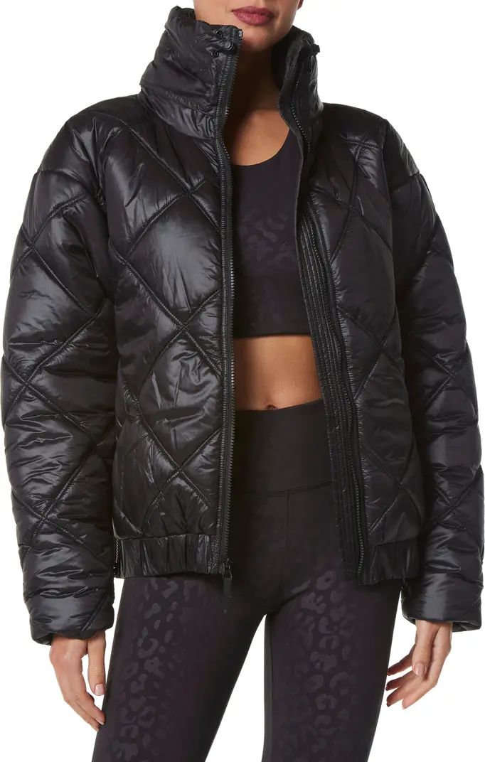 Diamond Quilted Puffer Jacket with Hidden Hood | Nordstrom