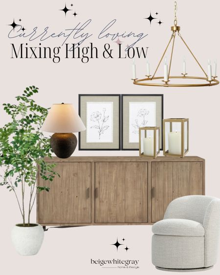 Mixing high and low furniture and decor to create a unique space that reflects your style. Affordable decor, affordable furniture. Mixing affordable home decor and furniture with luxe finds 

#LTKStyleTip #LTKHome