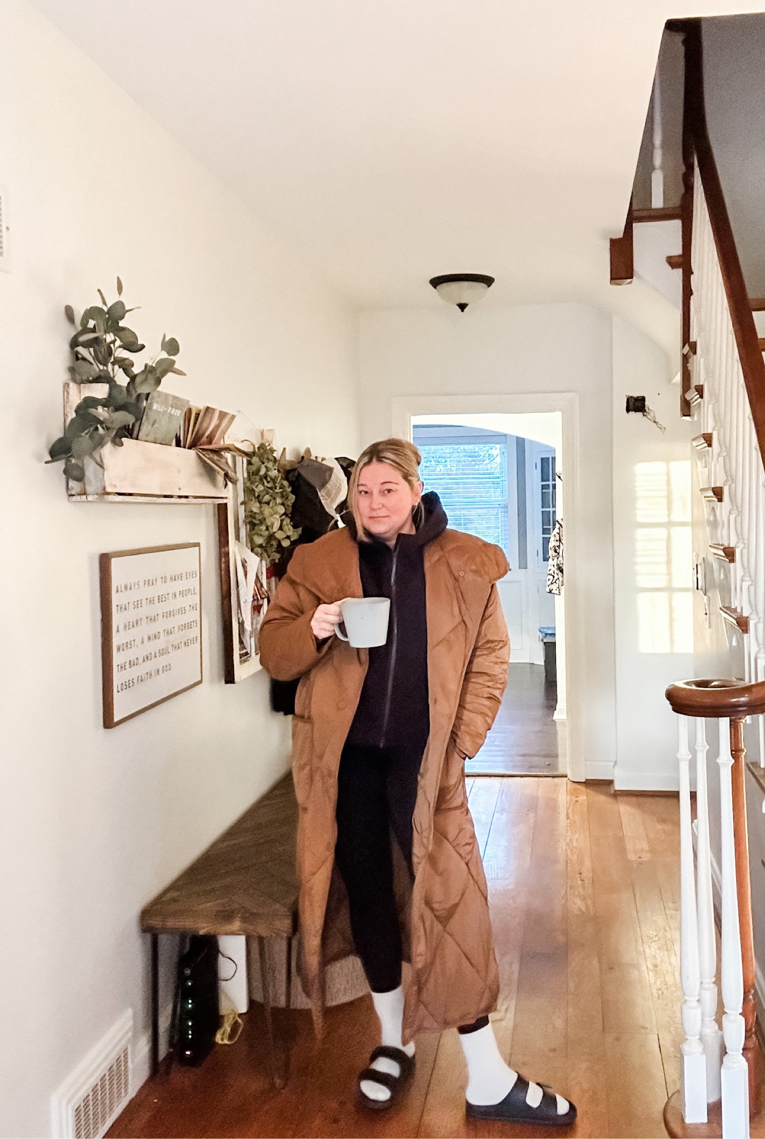 if you are keeping track it’s day 9,001 of me wearing some version of this outfit  - 
•leggings
•sweatshirt
•barefoot dreams socks DUPE! 
•free people coat
•birkenstocks 

these barefoot dreams sock dupes from Amazon are unreal you absolutely NEED them in ALL the colors! 

#ootd #ootn #outfitoftheday #outfitpost #momstyle #lookbook #size14 #size12 #sizelarge #sizemedium #lotd #lookoftheday #curvygirl #outfitinsp #styleoftheday #todayimwearing #currentlywearing #whatiwore #fallstyle #falltrends #fallfashiontrends2022 #wiwt #whatiworetoday #freepeople #birkenstock #lululemon 

#LTKcurves #LTKSeasonal #LTKunder50