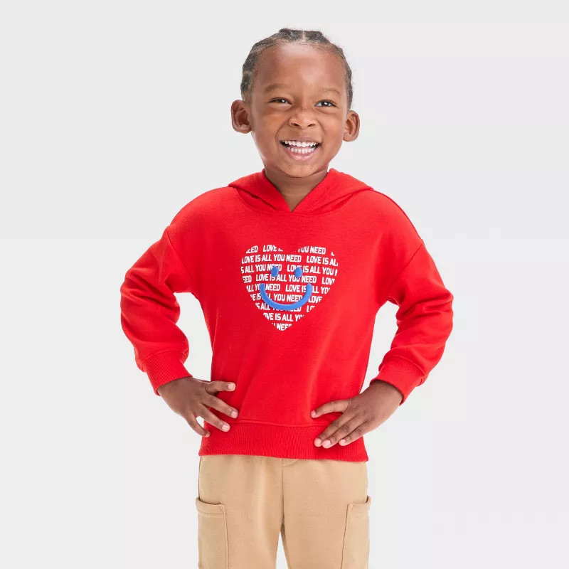 Toddler Boys' Love Is All You Need French Terry Sweatshirt and Jogger Pants Set - Cat & Jack™ R... | Target