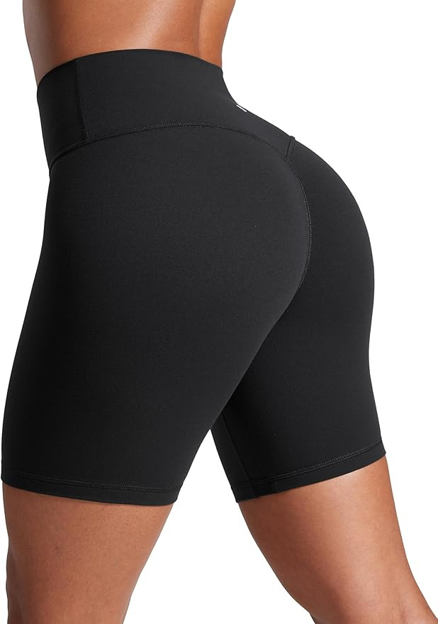 CRZ YOGA Secretsculpt Womens Butterlift High Waist Scrunch Butt Biker Shorts 6 Inches - No Front ... | Amazon (CA)