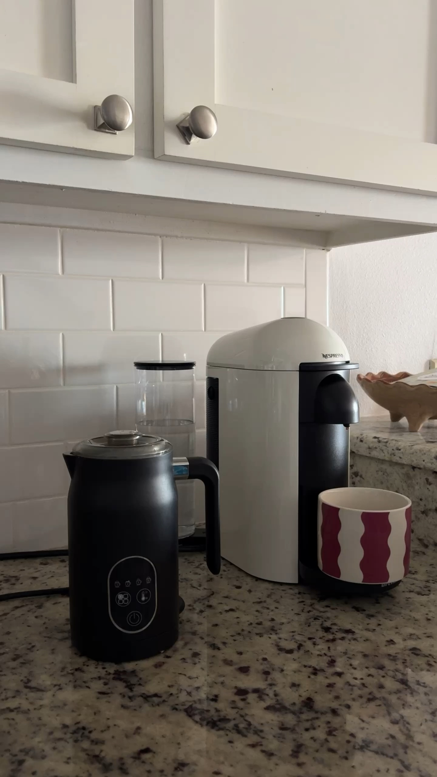 I love a sleek, minimal kitchen gadget. 
Nespresso VertuoPlus is a Hearth & Hand collab with Magnolia. I found it at Target on sale for $127 (reg. $169). Currently sold out on Amazon, but I will link as soon as it’s back in stock.

But this 4-in-1 milk frother and steamer is one of my favourites! I make the kids hot chocolate, sleepy time lattes and matches for myself and so much more.

#coffeestation #smallkitchen #coffeemusthaves #kitchengadget 


#LTKMostLoved #LTKSaleAlert #LTKHome