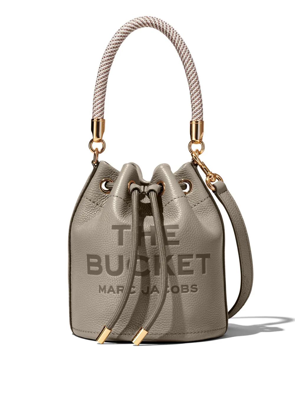 The DetailsNew SeasonMarc JacobsThe Bucket bagbrown calf leather grained texture debossed logo to... | Farfetch Global