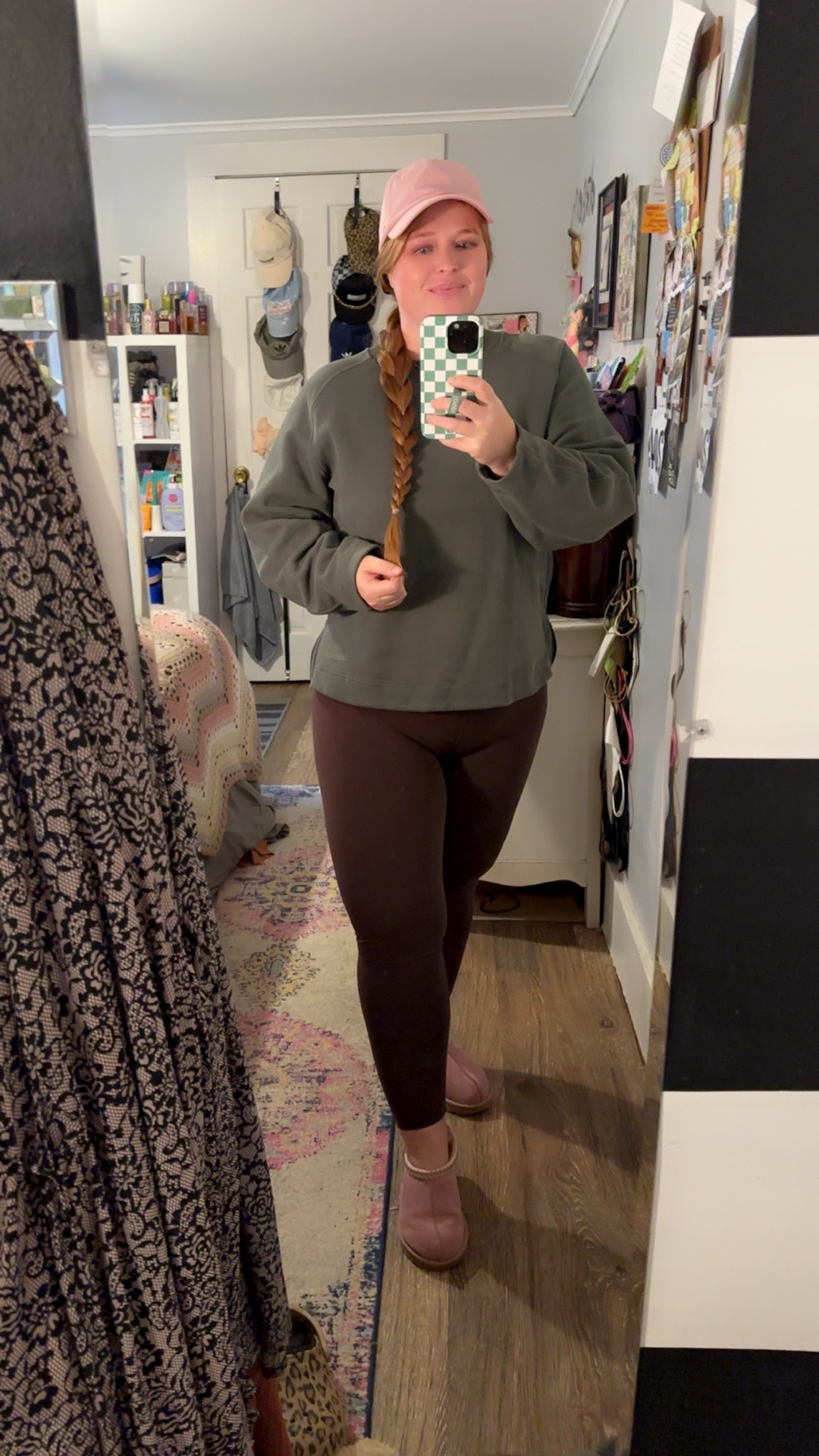 Easy, comfortable outfit. I love pink and green together and it seems fitting for the new Wicked movie too! 

Comment below for the leggings link please!

#LTKMidsize #LTKootd #LTKOver40