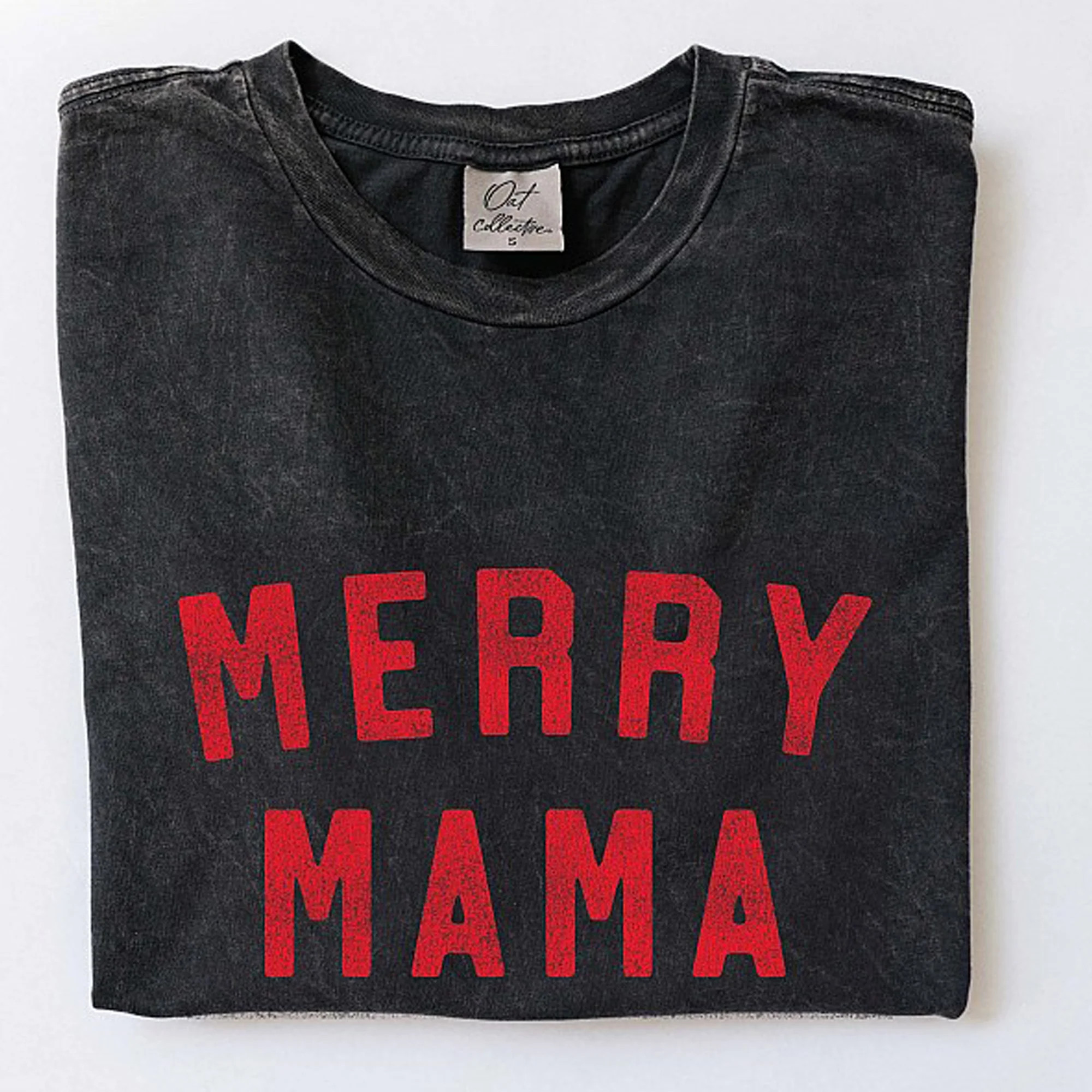 Merry Mama Mineral Graphic Tee, Black | SpearmintLOVE