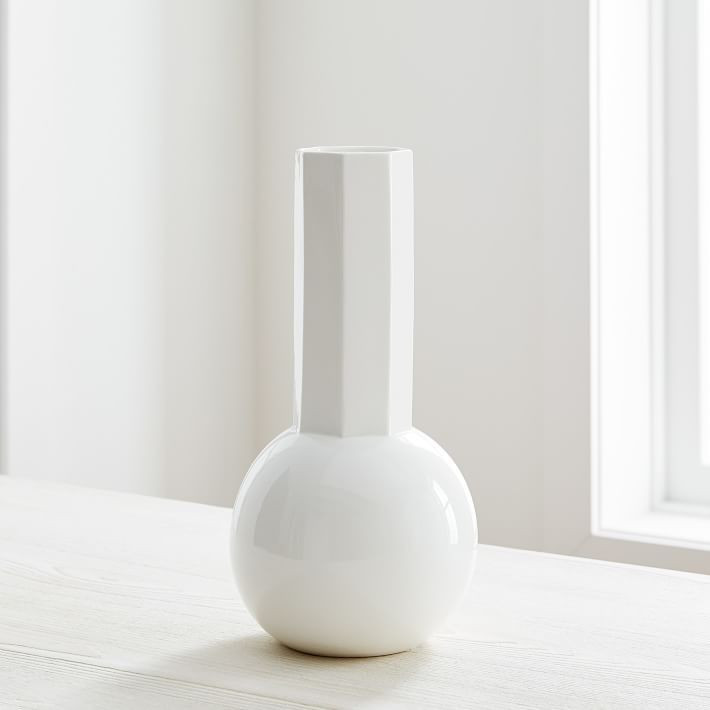 White Porcelain Urn Vases | West Elm (US)