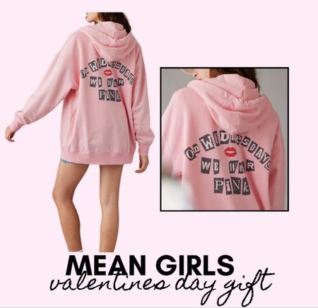 Mean girls collab 
Valentines gift for teen girl 
American eagle 
Pink sweatshirt 

#LTKfindsunder100 #LTKSeasonal #LTKGiftGuide