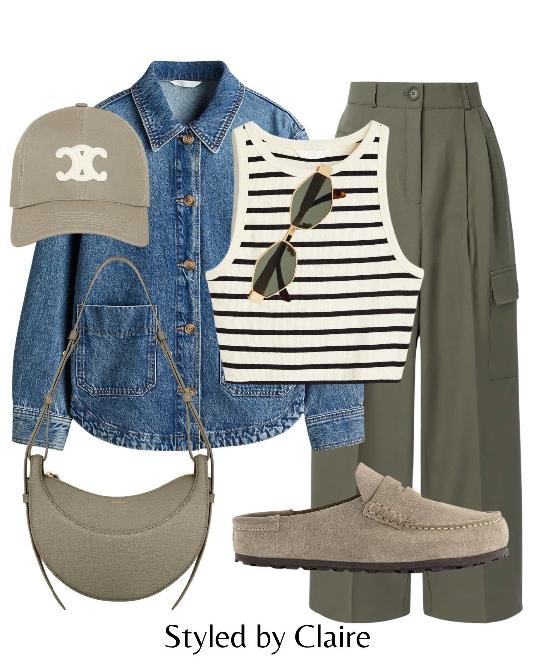 DENIM SHACKETS🫒
Tags: new in H&M dark wash jacket oversized khaki cargo trousers olive pleated Zara side pocket stripe crop top black cap Celine Birkenstock Naples taupe suede polene Paris bag fashion city break capsule wardrobe elevated basics cool girl style weekend brunch realistic outfittrends

#LTKspring #LTKootd #LTKspringtrends