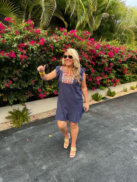 Loving this embroidered Amazon dress and Target raffia heels for vacation! I’m 5’9” and size 12-ish and in the size XL dress (I also own the white and pink). Shoes fit true to size!
.
#ltkover40 #ltktravel #ltkfindsunder50 #ltkfindsunder100 #ltkstyletip #ltkmidsize #ltkseasonal #ltksalealert resort wear dresses, Amazon finds, vacation dress, short dressess

#LTKSeasonal #LTKfindsunder50
