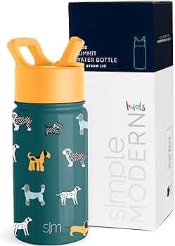 Simple Modern Kids Water Bottle with Straw Lid | Insulated Stainless Steel Reusable Tumbler for T... | Amazon (US)