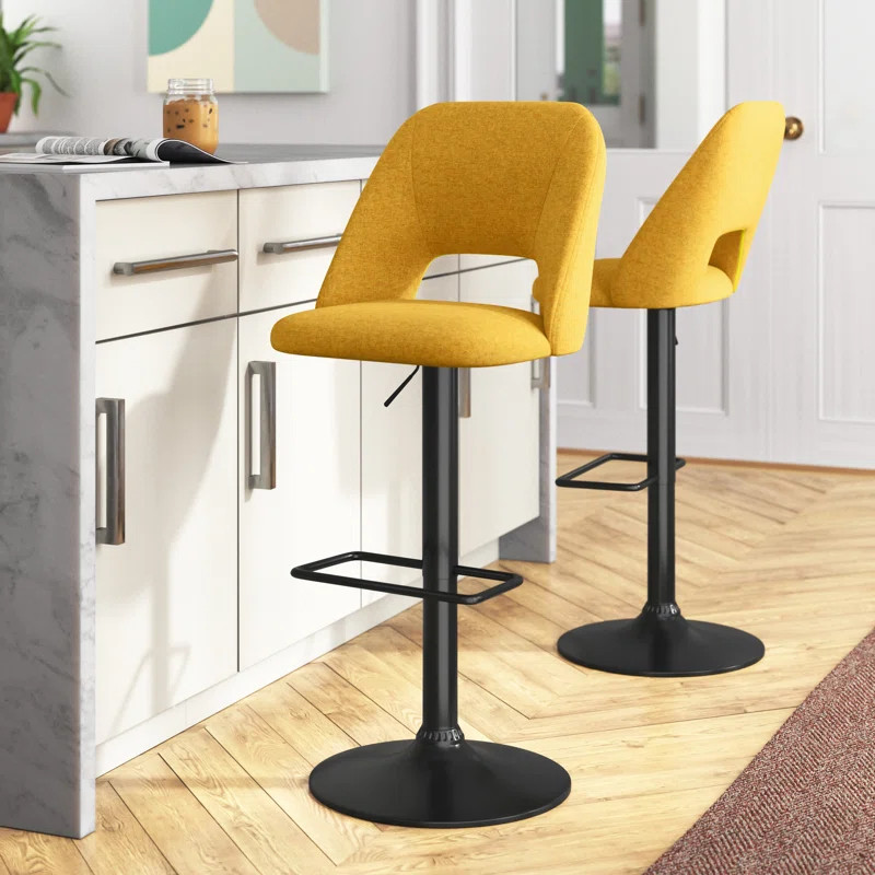 Bridgette Swivel Adjustable Height Stool (Set of 2) | Wayfair North America