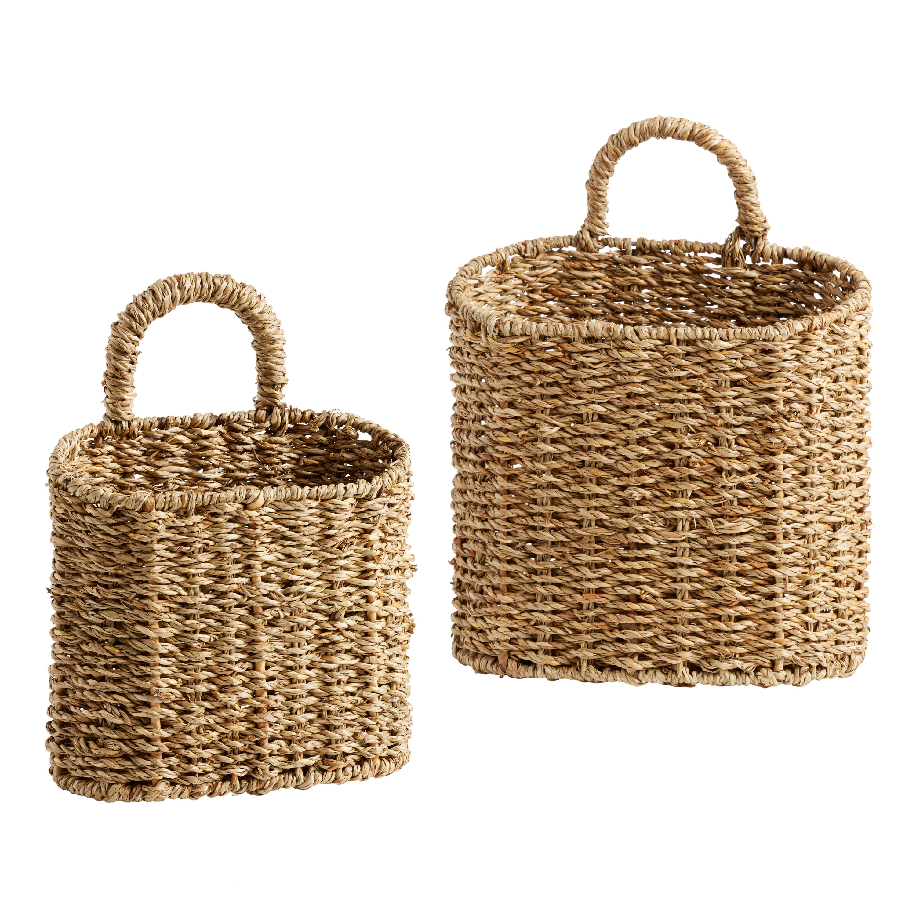 Trista Natural Seagrass Hanging Wall Basket | World Market