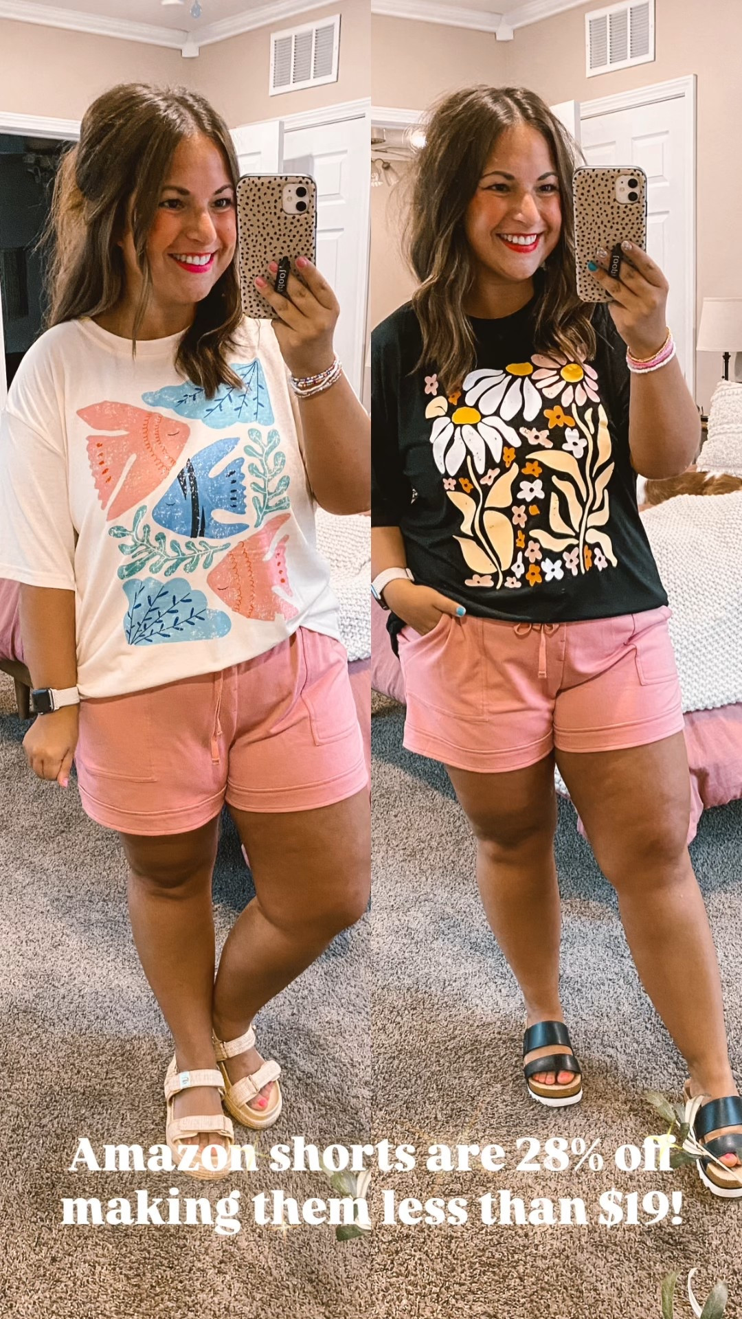 Amazon shorts are 28% off making them less than $19!

#LTKStyleTip #LTKFindsUnder50 #LTKSaleAlert