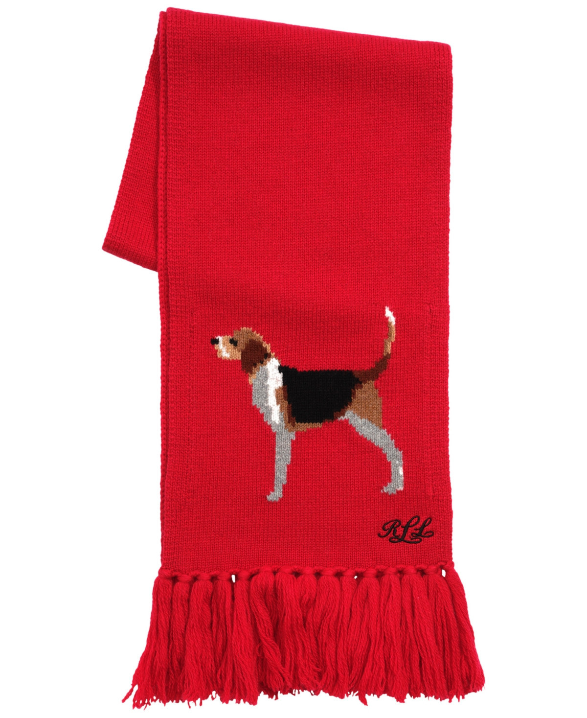 Lauren Ralph Lauren Dog Novelty Scarf - Ralph Red | Macy's