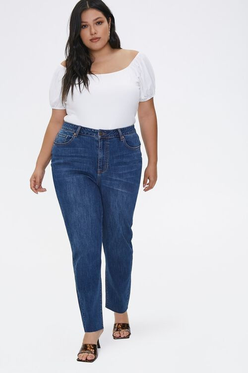 Plus Size Signature High-Rise Mom Jeans | Forever 21 (US)